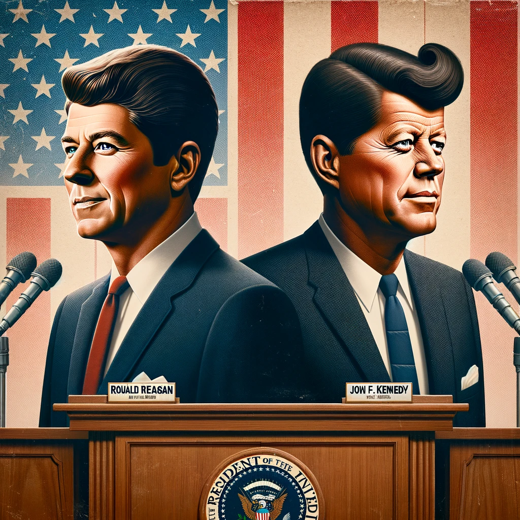 John F Kennedy vs Ronald Reagan