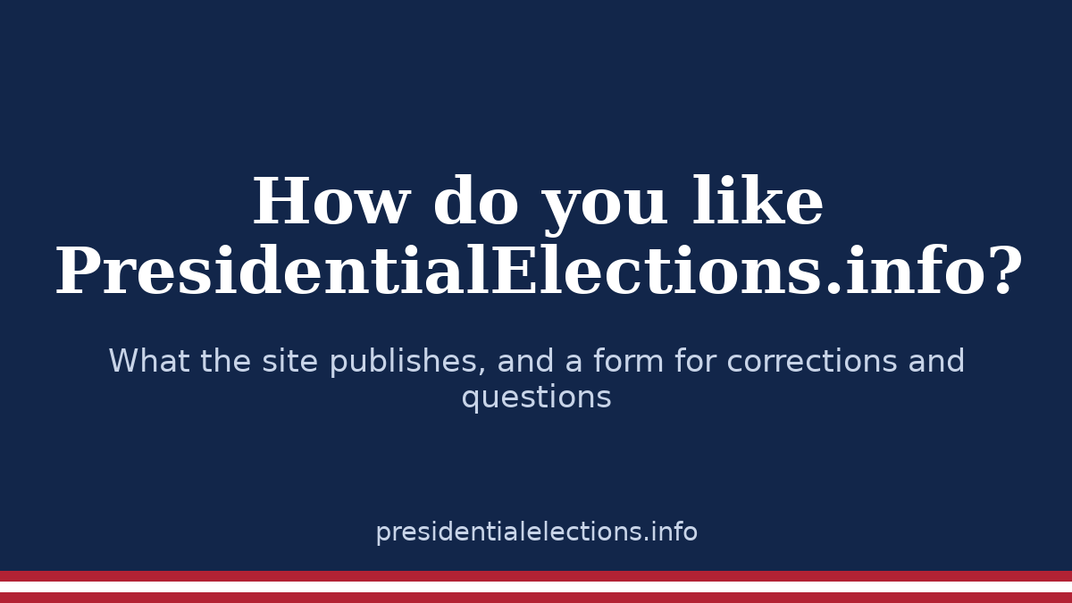 How do you like PresidentialElections.info (text graphic)