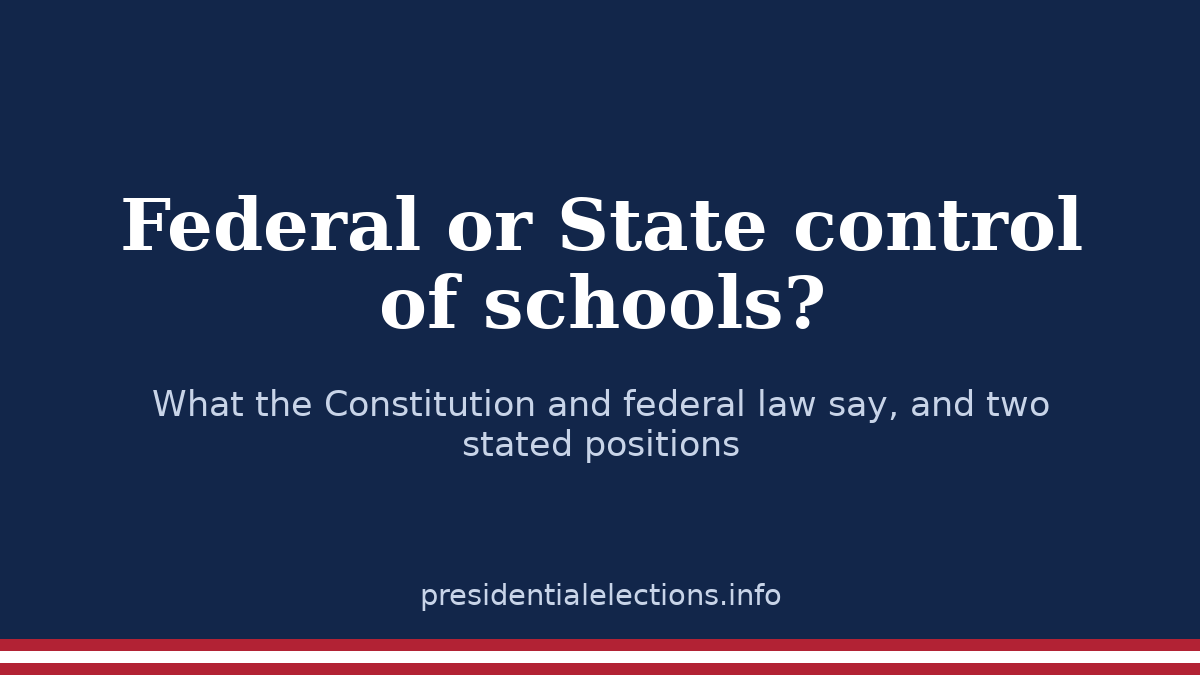 Federal or State control of schools (text graphic)